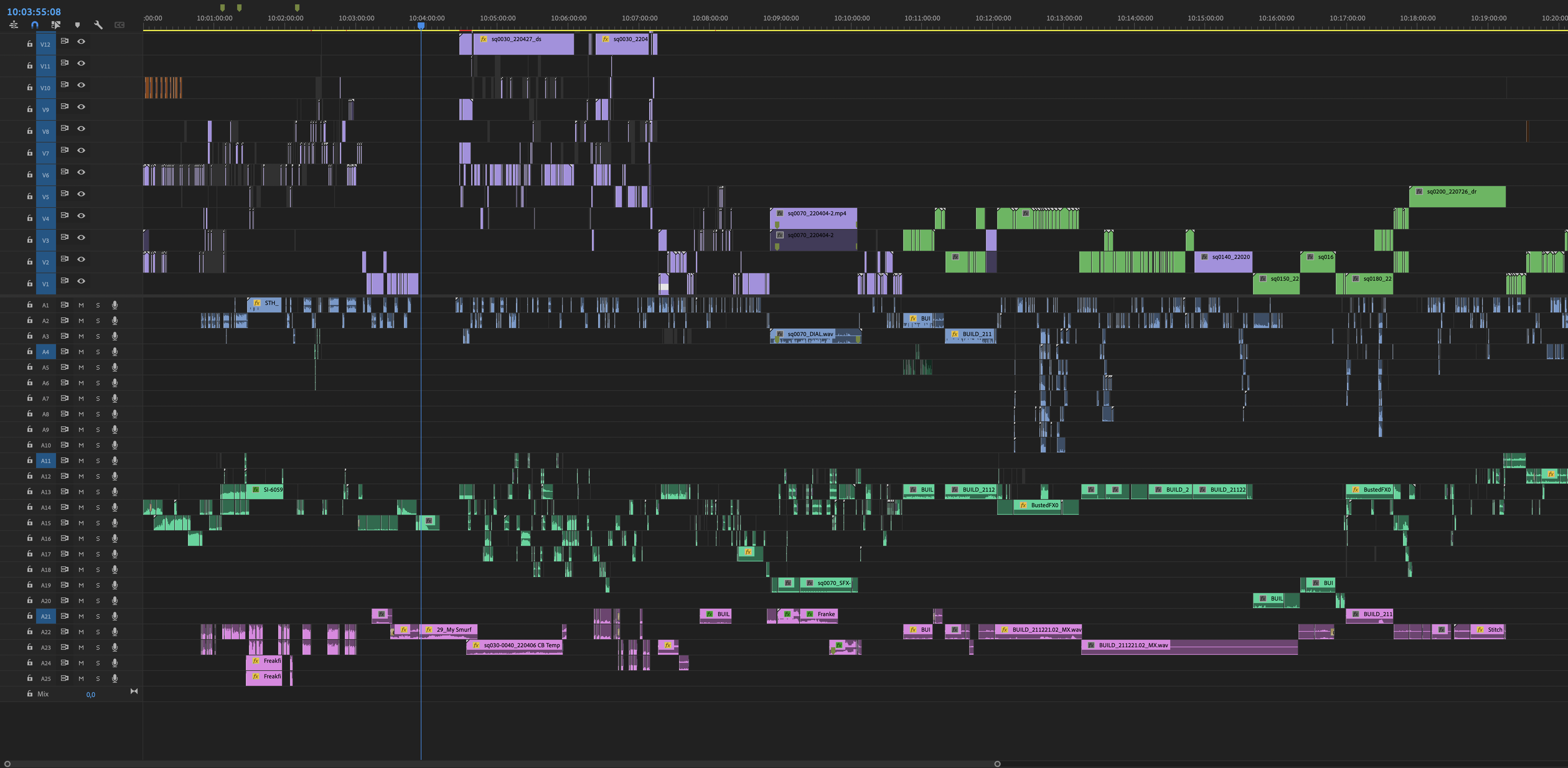 Man beachte die teilweise stark ausgearbeitete Schnittarbeit im Dialogton und im Sounddesign.